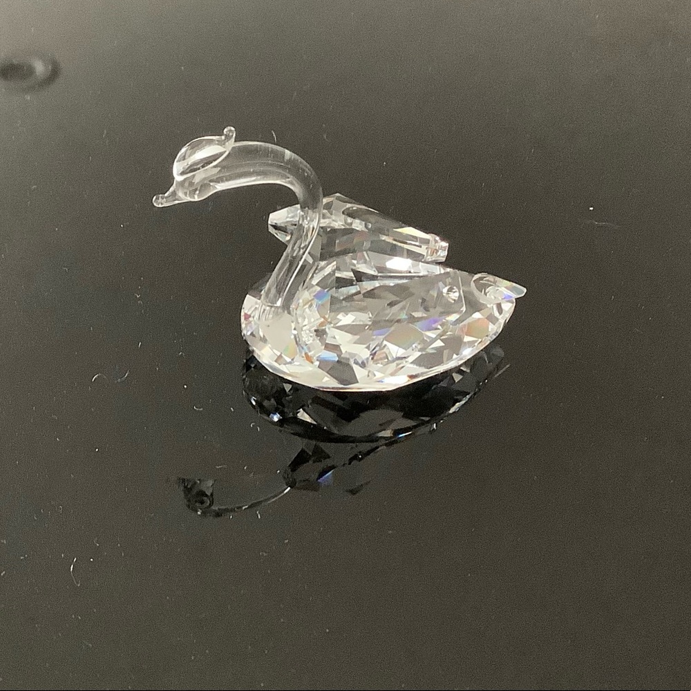 Swarovski Crystal rare retired small Swan